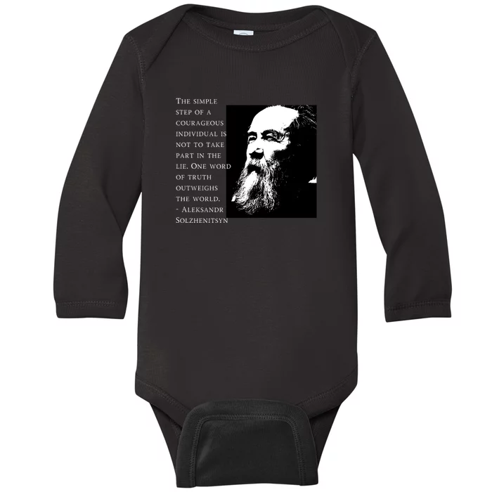 Solzhenitsyn Anti Communist Conservative Baby Long Sleeve Bodysuit