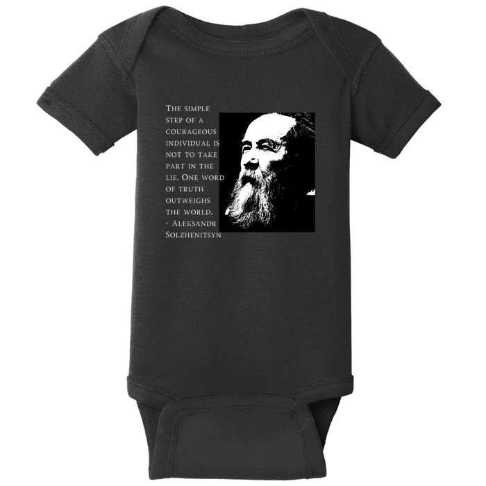 Solzhenitsyn Anti Communist Conservative Baby Bodysuit