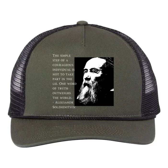 Solzhenitsyn Anti Communist Conservative Retro Rope Trucker Hat Cap