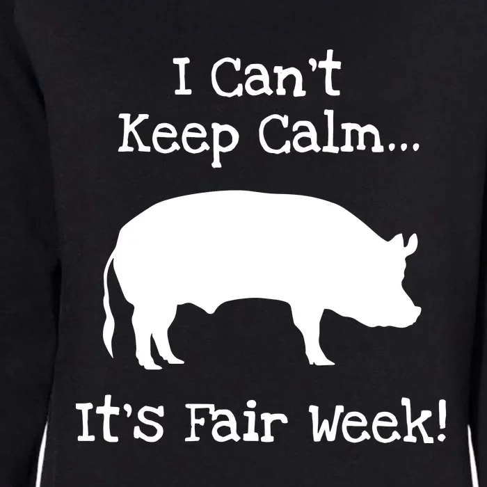 State And County Fair Show Pig Livestock Showing Womens California Wash Sweatshirt