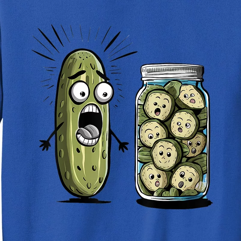 Surprise A Cucumber And A Jar Of Sliced Pickles Funny Pickle Gift Sweatshirt