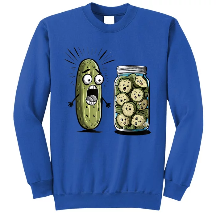 Surprise A Cucumber And A Jar Of Sliced Pickles Funny Pickle Gift Sweatshirt