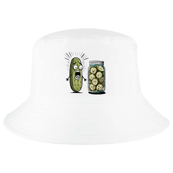 Surprise A Cucumber And A Jar Of Sliced Pickles Funny Pickle Gift Cool Comfort Performance Bucket Hat