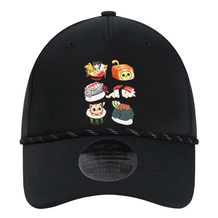 Sushi Anime Cats Kawaii Neko Sushi Lover Japanese Food Gift Performance The Dyno Cap