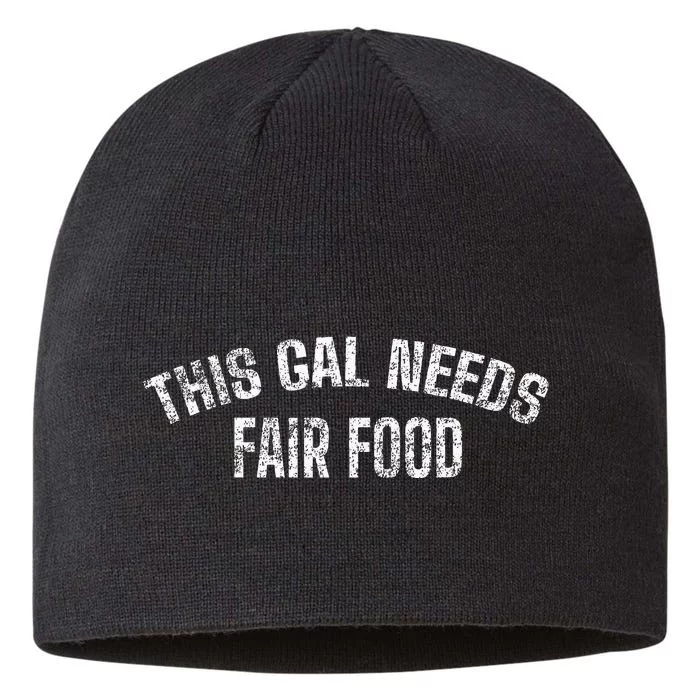 State And County Fair Food Joke 8 1/2in Sustainable Knit Beanie