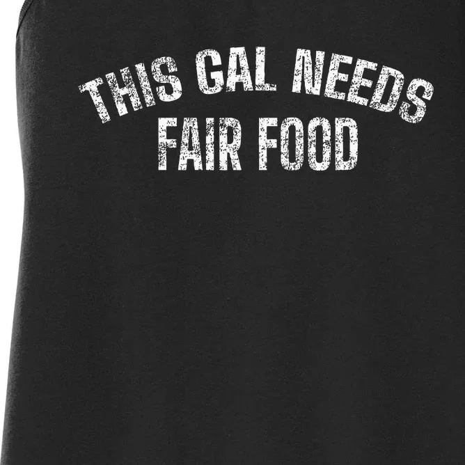 State And County Fair Food Joke Women's Racerback Tank