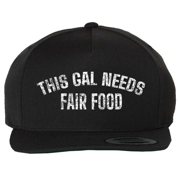 State And County Fair Food Joke Wool Snapback Cap