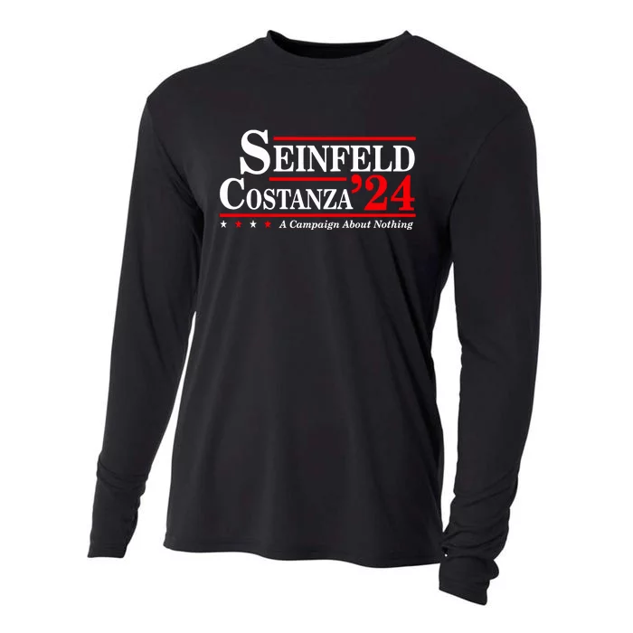 S.E.I.N.F.E.L.D And Costanza For President Election 2024 Cooling Performance Long Sleeve Crew