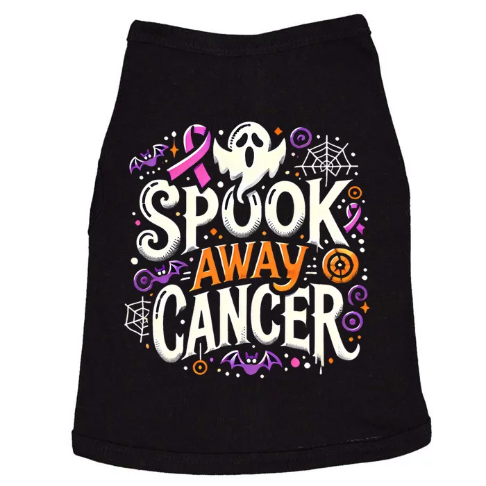 Spook Away Cancer October Halloween Breast Cancer Awareness Doggie Tank