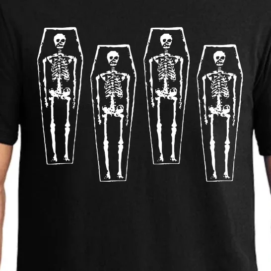 Skeletons And Coffins Pajama Set