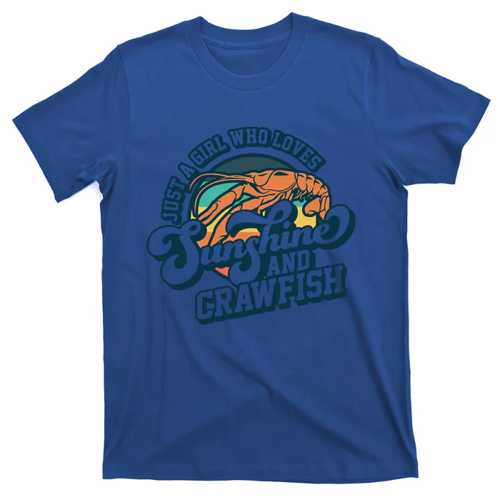 Sunshine And Crawfish Boil Retro Cajun Seafood Festival Meaningful Gift T-Shirt