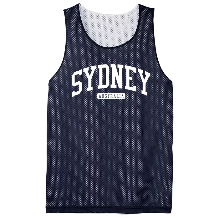 Sydney Australia College University Style Mesh Reversible Basketball Jersey Tank