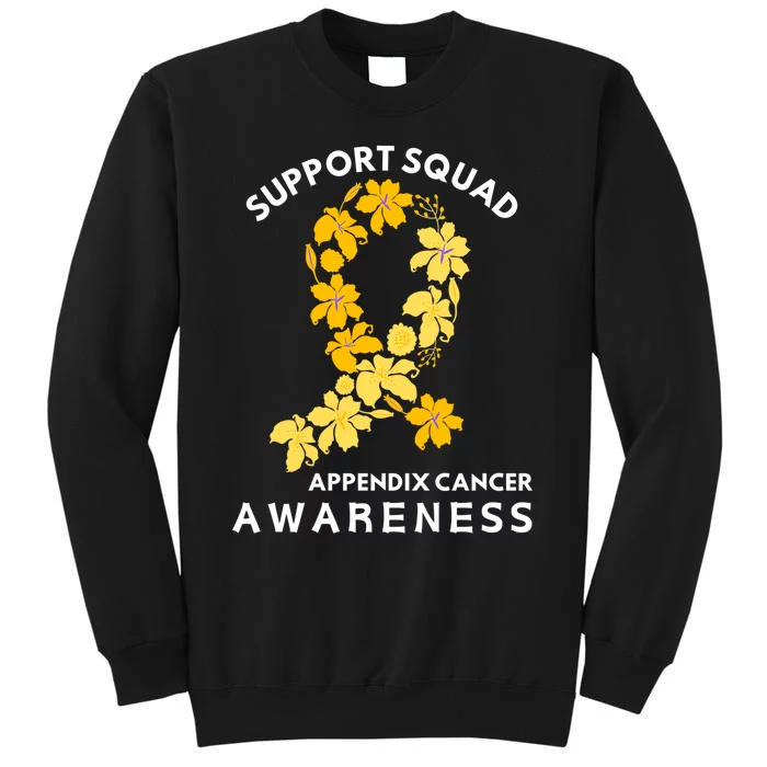 Support Appendix Cancer Awareness Tall Sweatshirt