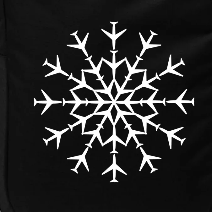 Snowflake Airplanes Christmas Snow Aviation Pilot Gift Impact Tech Backpack