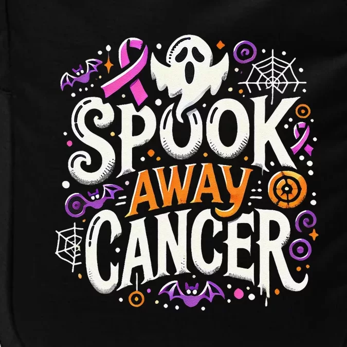 Spook Away Cancer October Halloween Breast Cancer Awareness Gift Impact Tech Backpack