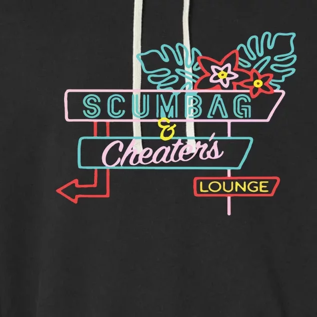 Scumbag And Cheaters Lounge Garment-Dyed Fleece Hoodie