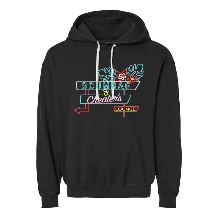 Scumbag And Cheaters Lounge Garment-Dyed Fleece Hoodie