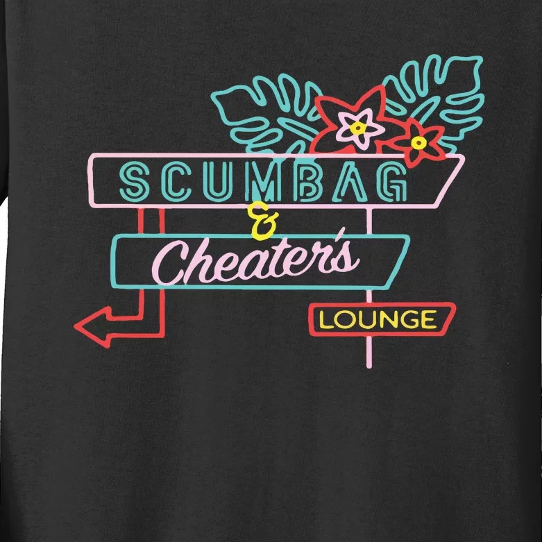 Scumbag And Cheaters Lounge Kids Long Sleeve Shirt