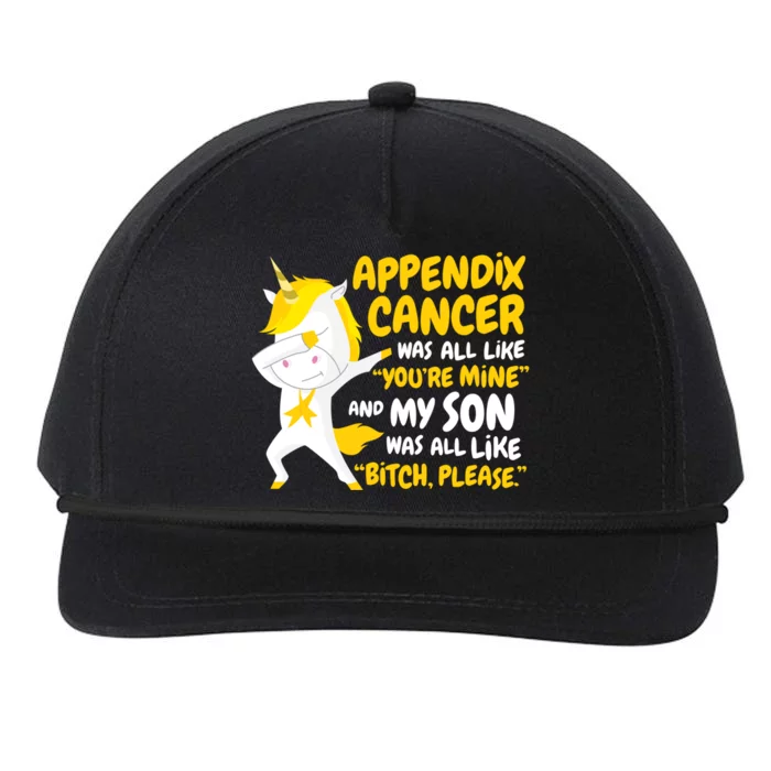 Son Appendix Cancer Survivor Meaningful Gift Snapback Five-Panel Rope Hat