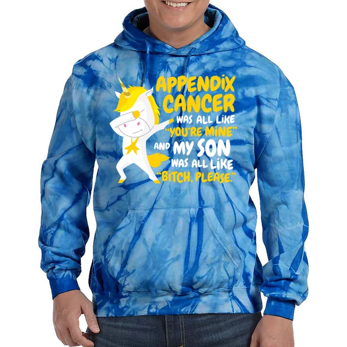 Son Appendix Cancer Survivor Meaningful Gift Tie Dye Hoodie