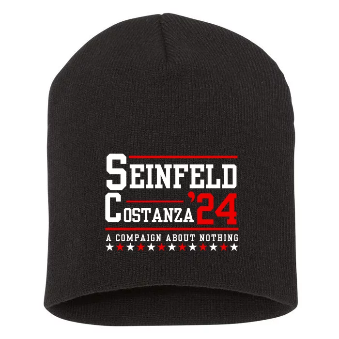 S.E.I.N.F.E.L.D And Costanza For President Election 2024 Short Acrylic Beanie