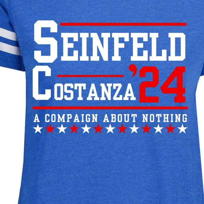 S.E.I.N.F.E.L.D And Costanza For President Election 2024 Enza Ladies Jersey Football T-Shirt