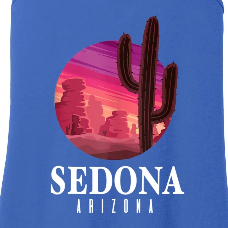 Sedona Arizona Cactus Sunset Desert Sedona Az Travels Ladies Essential Tank