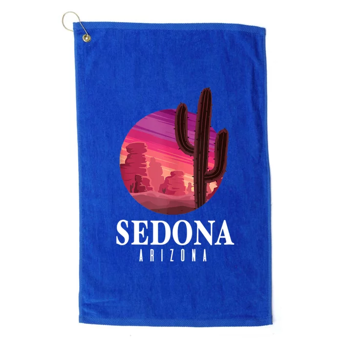 Sedona Arizona Cactus Sunset Desert Sedona Az Travels Platinum Collection Golf Towel