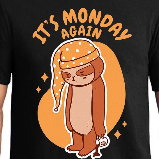 sloth and coffee. it's Monday again Pajama Set