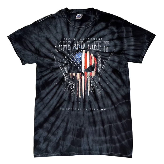 Second Amendment Come And Take It In Defense Of Freedom Tie-Dye T-Shirt