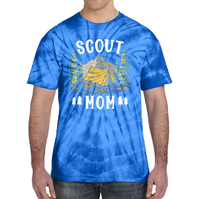 Scouting And Camping Funny Scout Mom Gift Tie-Dye T-Shirt