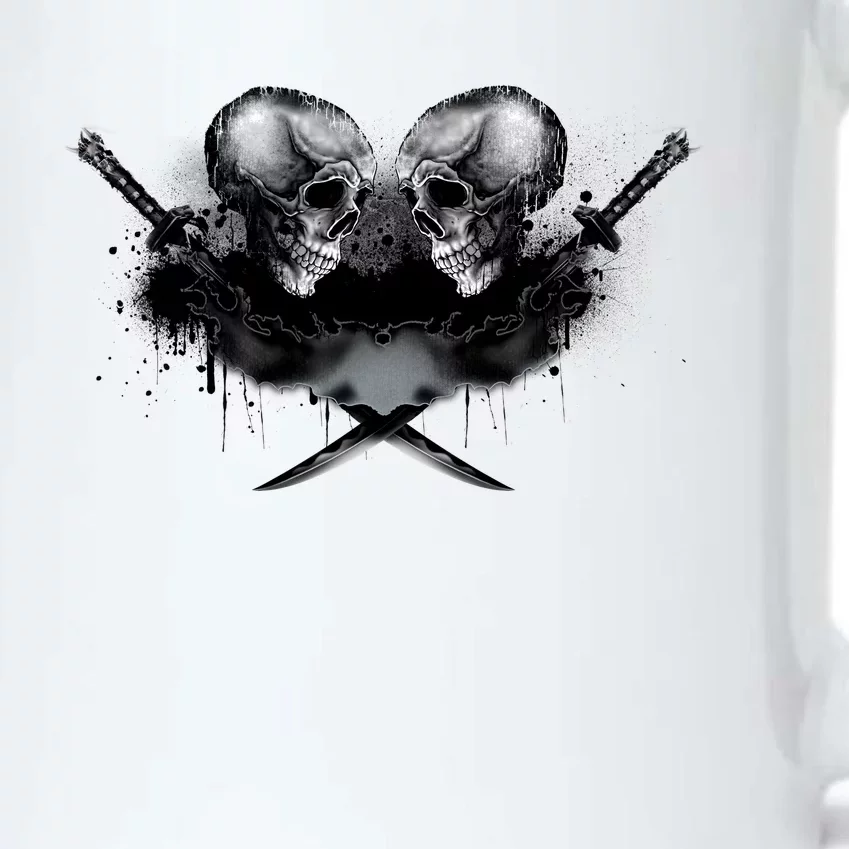 Skill And Cross Swords Black Color Changing Mug