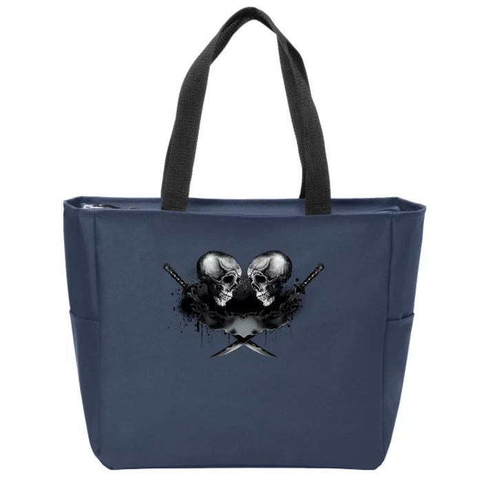 Skill And Cross Swords Zip Tote Bag