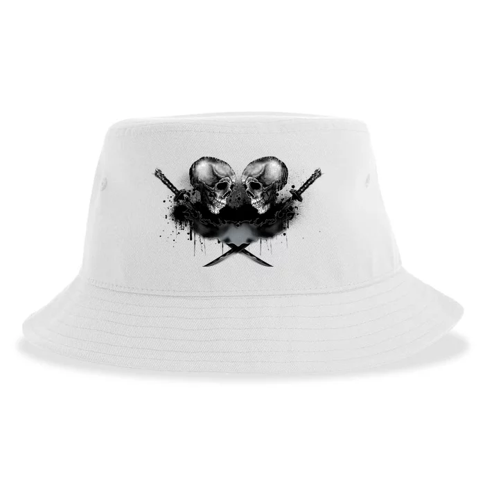 Skill And Cross Swords Sustainable Bucket Hat