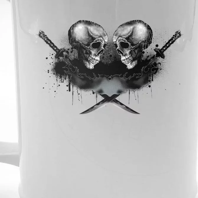 Skill And Cross Swords Front & Back Beer Stein