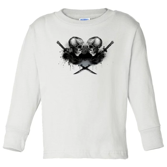 Skill And Cross Swords Toddler Long Sleeve Shirt