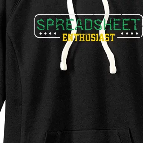 Spreadsheet Accountant CPA Fun Bookkeeper Funny Gift T Women's Fleece Hoodie