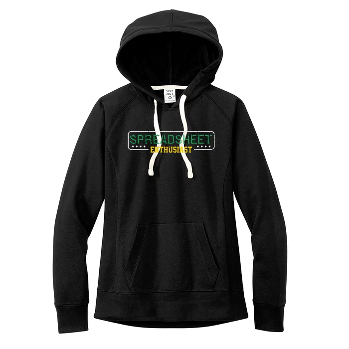 Spreadsheet Accountant CPA Fun Bookkeeper Funny Gift T Women's Fleece Hoodie