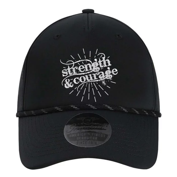 Strength And Courage Cool Gift Performance The Dyno Cap