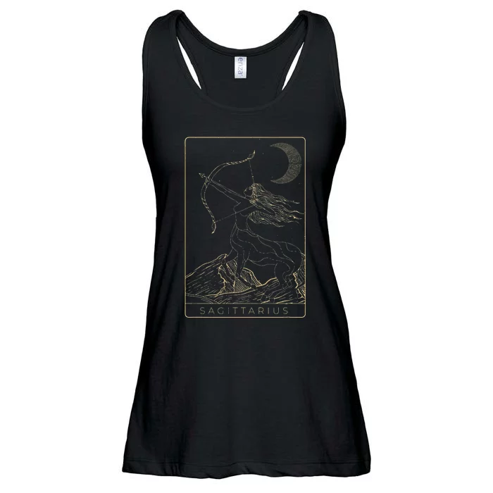 Sagittarius Astrology Constellation Zodiac Sign Horoscope Ladies Essential Flowy Tank