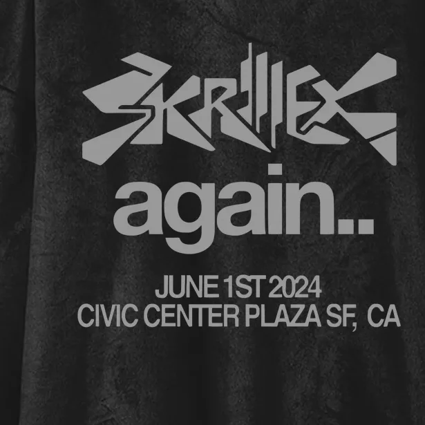 Skrillex Again Civic Center Hooded Wearable Blanket