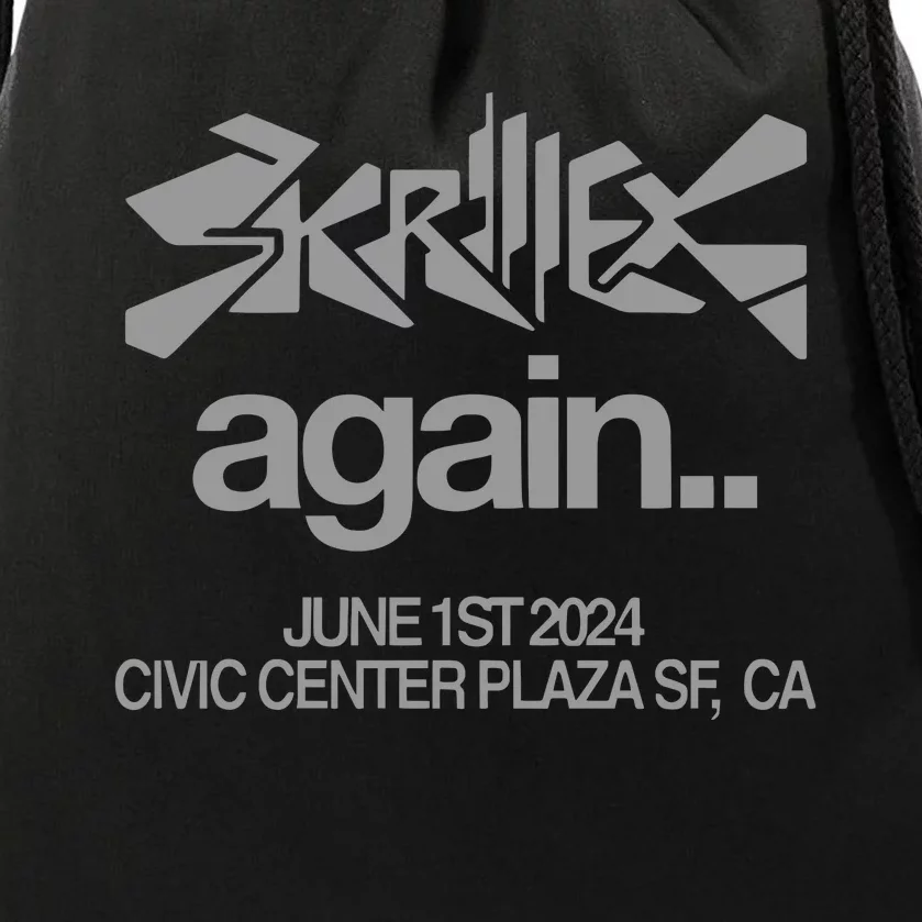 Skrillex Again Civic Center Drawstring Bag