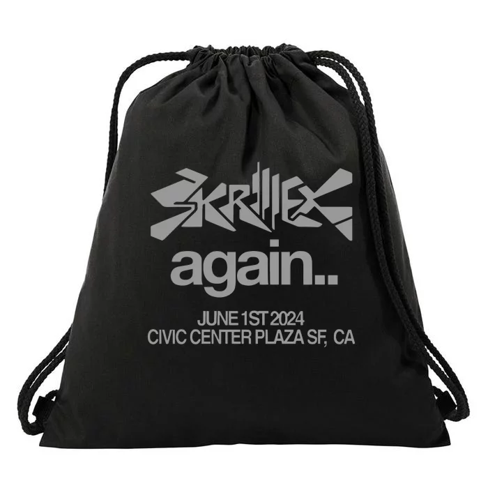 Skrillex Again Civic Center Drawstring Bag