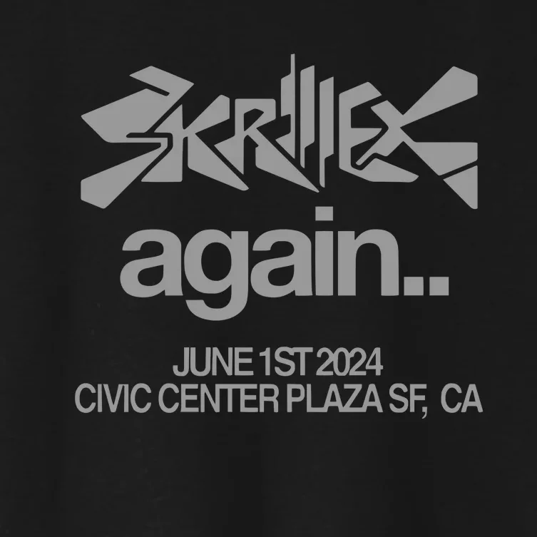 Skrillex Again Civic Center Women's Crop Top Tee