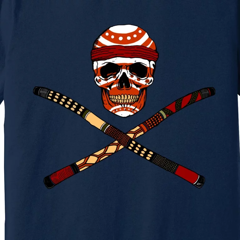 Skull And Crossed Didgeridoo Premium T-Shirt