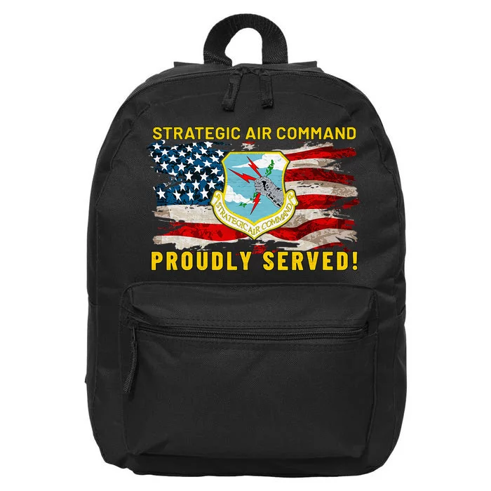 Strategic Air Command Sac Us 16 in Basic Backpack