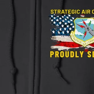 Strategic Air Command Sac Us Full Zip Hoodie