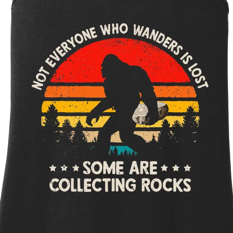 Some Are Collecting Rocks Geologist Rockhounding Bigfoot Ladies Essential Tank