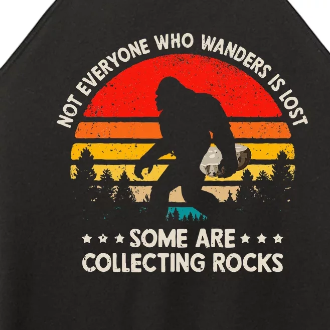 Some Are Collecting Rocks Geologist Rockhounding Bigfoot Women’s Perfect Tri Rocker Tank