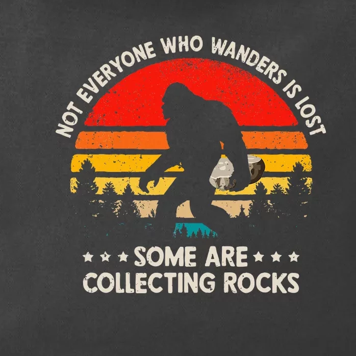 Some Are Collecting Rocks Geologist Rockhounding Bigfoot Zip Tote Bag